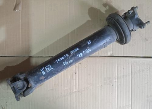 Кардан TOYOTA DYNA, длина 64, фланец 78*84, с подвесным, автомат, б/у