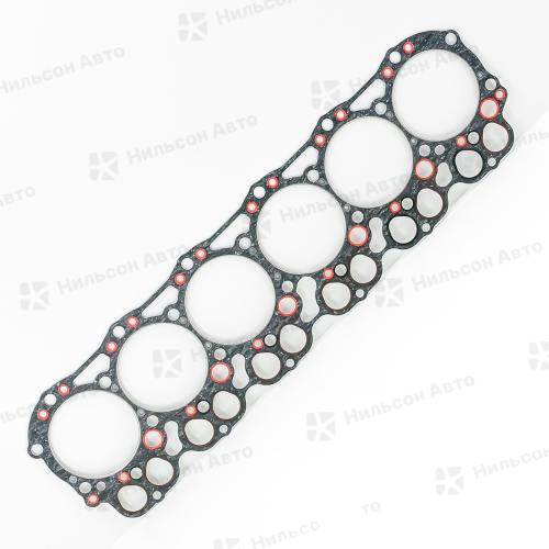 Прокладка головки блока HINO RANGER, H07D, вид 1, QUNZE (паронит)