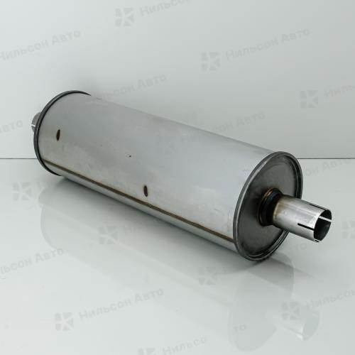 Бочка глушителя 584*203, труба по центру 63/58*150, ZEVS