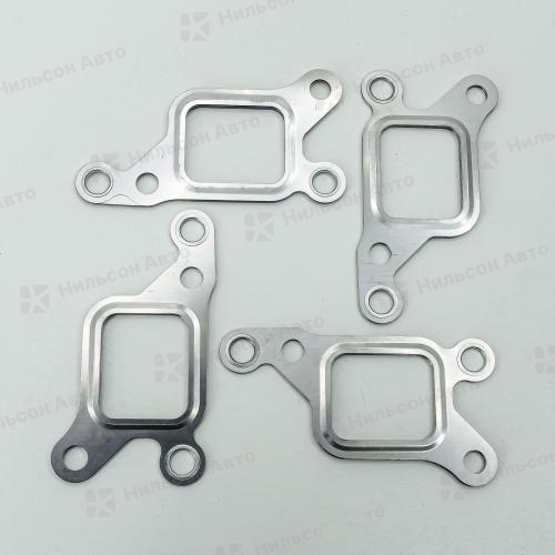 Прокладка выпускного коллектора MMC CANTER 4M40, Nilson Auto Parts (металл) (комплект из 4 шт)
