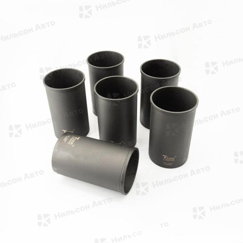 Гильзы поршневые MMC FUSO 6D17, 6M60T, 6M61T, хонингованные, TEIKIN (комплект 6 шт)(диаметр 118, длина 210)(фосфатированные) (с буртиком)