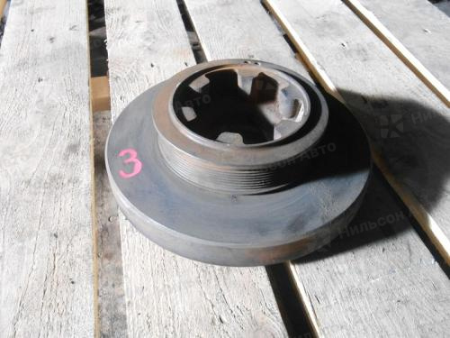 Шкив коленвала NISSAN DIESEL, FE6, MK25A, ручейковый, б/у