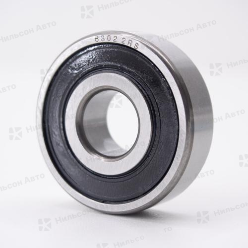 Подшипник маховика/ролика 6302, KRAUF (закрытый, пластиковая крышка, 15*42*13)