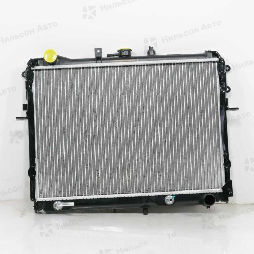 Радиатор двигателя MAZDA BONGO/NISSAN VANETTE, пластиковый с заливной, в377*ш538 (без бачков), АКПП, GSPARTS (с боковыми планками)