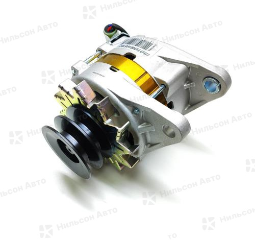 Генератор 24V ISUZU FORWARD 6HE1, 6HH1, 6HL1 без вакуума, шкив 2 клиновой, фишка круглая на 3 контакта, 45Amp, MOTORHERZ