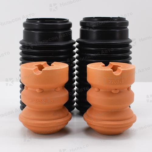 Пыльник стойки с отбойником  (диаметр штока 20-22 мм), JUST DRIVE (комплект: 2 пыльника, 2 отбойника)