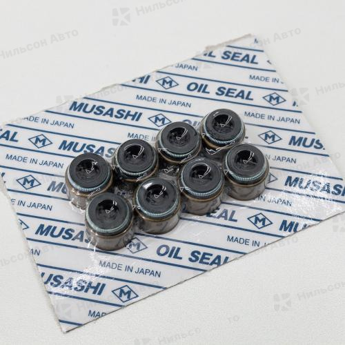 Маслосъемные колпачки MMC CANTER 4D33, 4D35, вид 1, MUSASHI (комплект 8 шт)