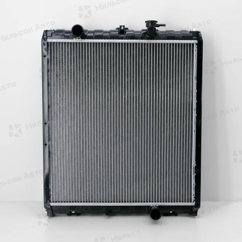 Радиатор двигателя HYUNDAI HD78, пластиковый с заливной, в570*ш528, SAT (Подходит ASIA COMBI)