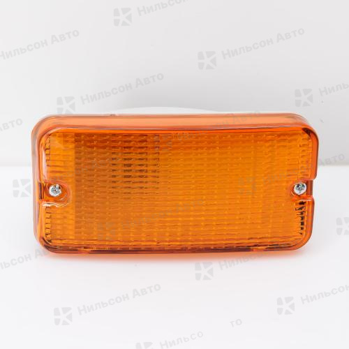 Поворот в бампер HINO RANGER, правый, (оранжевый/со скосом), Nilson Auto Parts