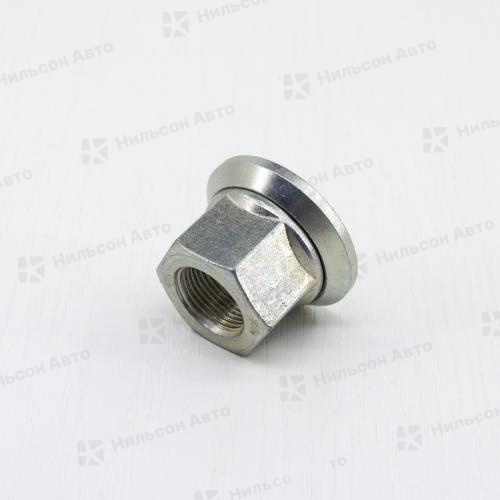 Гайка колесная JAC N75/80/90/120, КАМАЗ Компас-9, с шайбой, балонник на 33, оригинал