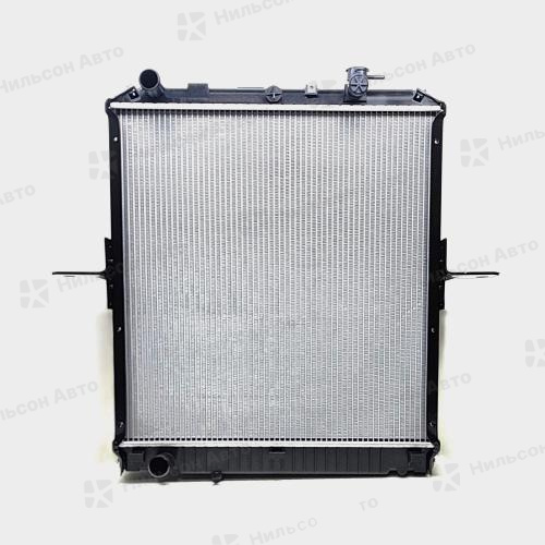 Радиатор двигателя ISUZU ELF 4HF1, пластиковый с заливной, в620*ш588 (без бачков), SAT (аналог IS002536MT)