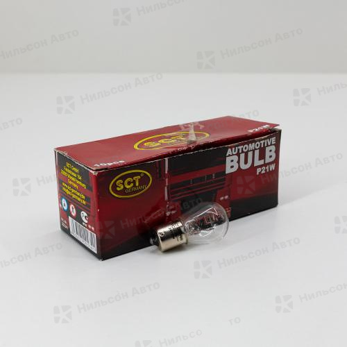 Лампочка в габарит на 1 контакт большая, 24V/P21W, SCT