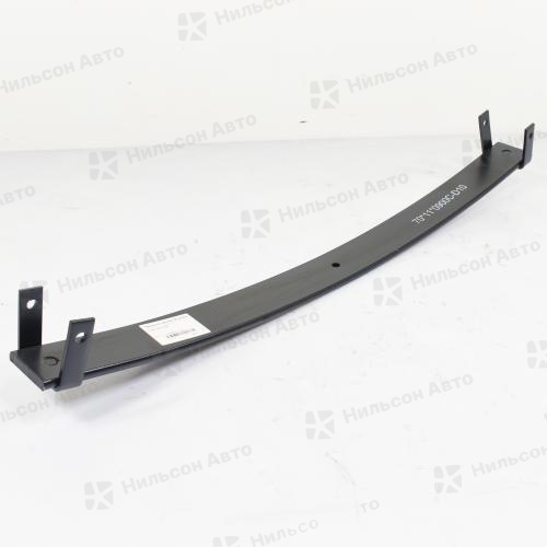 Лист рессорный (заготовка) 70*11* 900, ЦО 10,5, с 2 хомутами, Nilson Auto Parts (усиленная)
