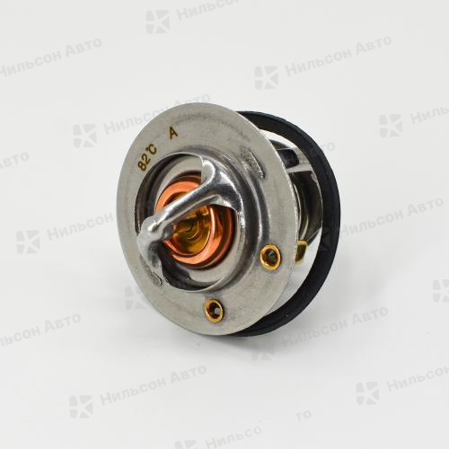 Термостат ISUZU FORWARD 6HE1, 6HH1, 6HL1, 6HK1 вид 1, Nilson Auto Parts, 82 градуса (с прокладкой)