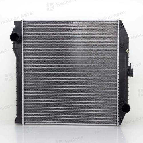 Радиатор двигателя HINO RANGER, пластиковый с заливной, в580*ш638 (без бачков), ZEVS