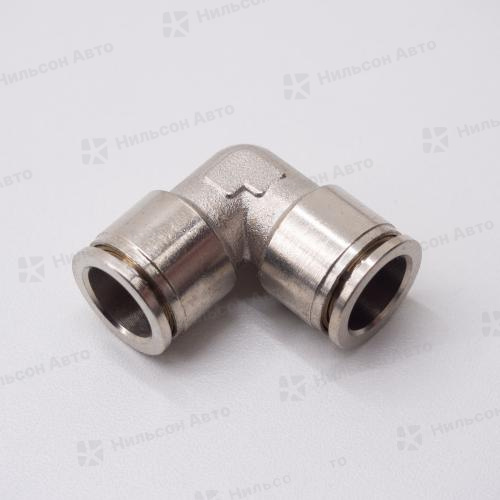 Фитинг металлический D12*12 мм, ZEVS (угол 90 градусов)