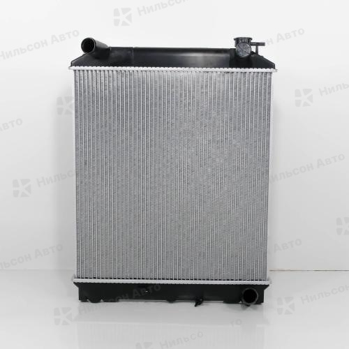 Радиатор двигателя ISUZU ELF 4JJ1, пластиковый с заливной, в510*ш468 (без бачков), SAT