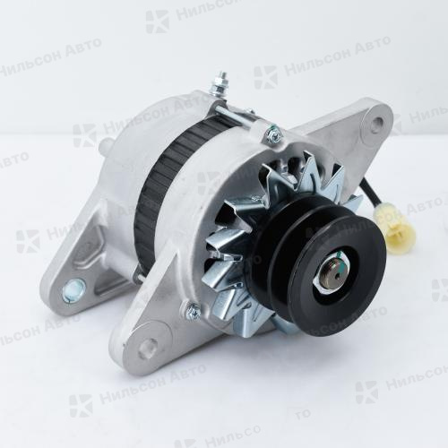 Генератор 24V ISUZU FORWARD 6HE1, 6HH1, 6HL1 без вакуума, шкив 2 клиновой, фишка круглая на 3 контакта, 50Amp, Nilson Auto Parts