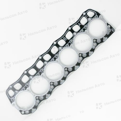 Прокладка гбц MMC FUSO 6D16-T, 6D17 24 клапана вид 1, QUNZE (S-2.25/паронит)