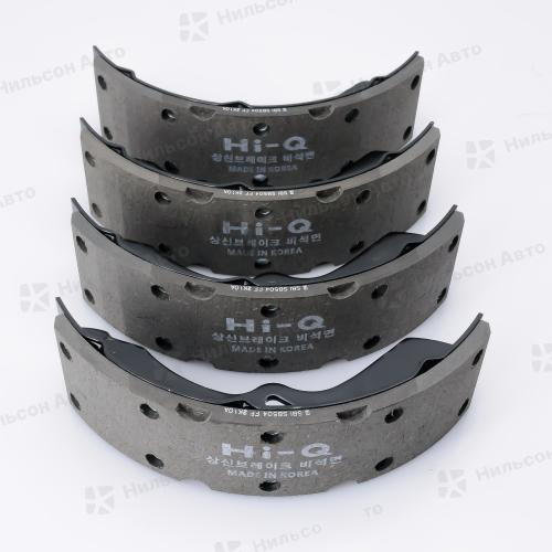 Колодки барабанные HYUNDAI HD65-78, задние, вид 1, SANGSIN BRAKE (комплект 4 шт)
