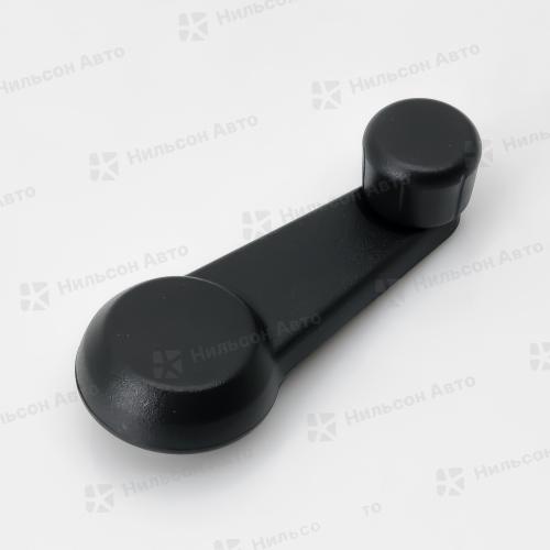 Ручка стеклоподъемника двери ISUZU ELF, API (черная с металлическими шлицами)