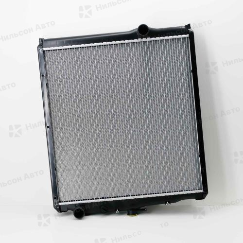 Радиатор двигателя MMC FUSO 6D14-17, 6M61, пластиковый с заливной, в630*ш608 (без бачков), SAT