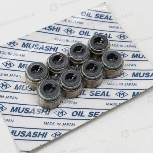 Маслосъемные колпачки MMC FUSO 6D16, MUSASHI (комплект 8 шт)