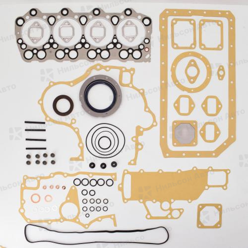 Ремкомплект двигателя MMC CANTER 4D33, вид 1, QUNZE (до -1993 г. FE3##, FE4##)(прокладка металлическая ME013334B)