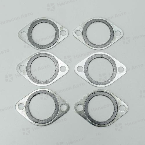 Прокладка выпускного коллектора HINO RANGER W06D, W06E, TONYCO (металл) (комплект из 6 штук)