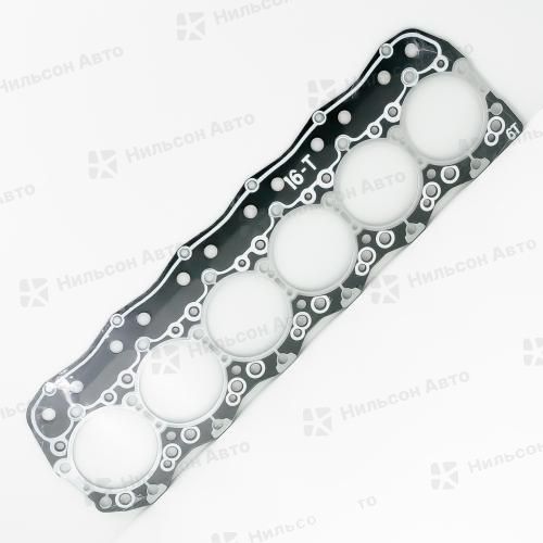 Прокладка гбц MMC FUSO 6D16, 6D17 вид 3, TEIKIN (S-2.35/паронит)