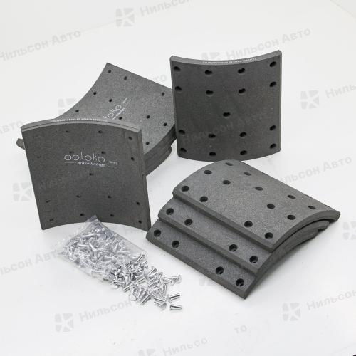 Тормозные накладки T410-2204, OOTOKO размер 215*16*191