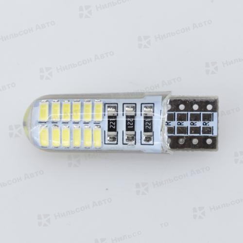 Лампочка светодиодная бесцокольная большая в панель, 12V/T10/W5W, лицензия