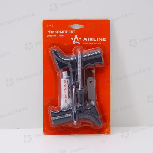 Ремкомплект для бескамерных шин, AIRLINE (с клеем)