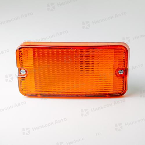 Поворот в бампер, HINO RANGER, левый, (оранжевый/со скосом), AUTODEPO