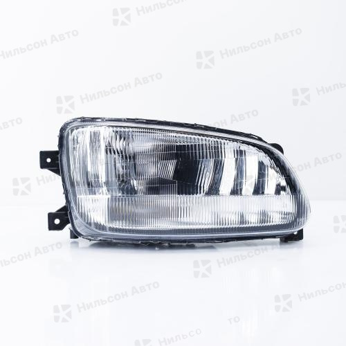 Фара HINO RANGER /500/700 с 2003 г в бампер правая с желтой туманкой, с электрокорректором, Nilson Auto Parts