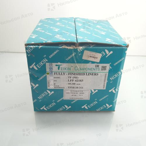 Гильзы поршневые MAZDA TITAN TF, хонингованные, (УЦЕНКА/сколы на кромке), TEIKIN (комплект 4 шт)(диаметр 105,5, длина 200)(фосфатированные/с буртиком)