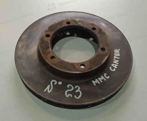 Диск тормозной MMC CANTER, FB70, FD70, 6 шпилек балка, диаметр 265 мм, высота кромки 23 мм, толщина 24 , б/у