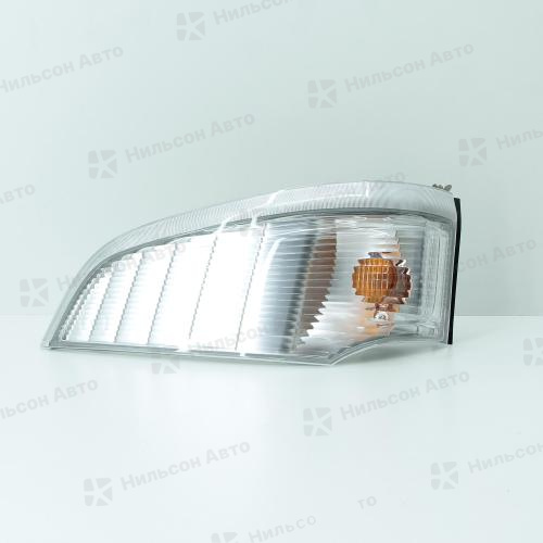 Поворот передний, MITSUBISHI CANTER, FE85, c 2003, левый, (белый/над фарой), ZEVS