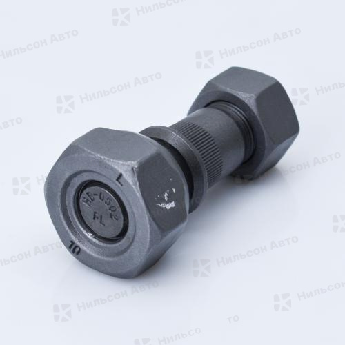 Шпилька передняя в сборе ISUZU ELF гайка 41*23, левая, вид 1, AUTODEPO (барабанные тормоза)