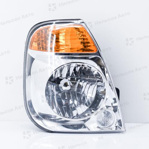 Фара KIA BONGO 2004-2010, правая, AUTODEPO (с желтым указателем поворота)