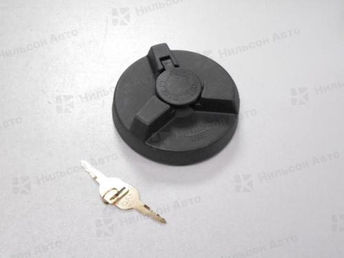 Крышка бензобака горловина 92, с ключом на 3 уса, ZEVS (пластиковая)