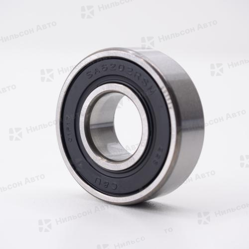 Подшипник маховика/ролика 6202, KRAUF (закрытый, пластиковая крышка, 15*35*11)