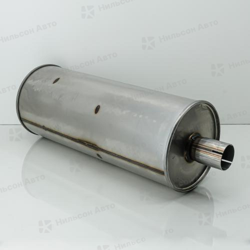 Бочка глушителя 660*254, труба по центру 76/70*150, ZEVS