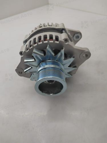 Генератор 24V ISUZU ELF 4HK1, 4JJ1, 90A, без вакуума, ручейковый, фишка прямоугольная на 2 контакта, JMC       