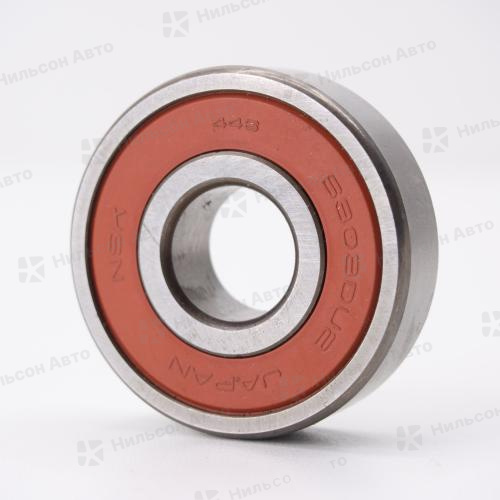 Подшипник маховика/ролика 6303, ISUZU (открытый, пластиковая крышка, 17*47*14)