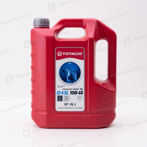 Масло моторное 10W-40 TOTACHI NIRO HD полусинтетическое 4 л. CI-4/SL