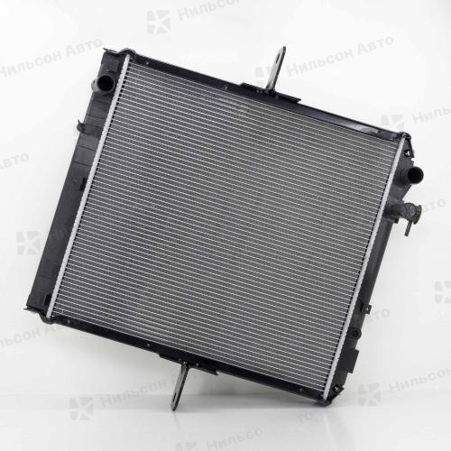 Радиатор двигателя ISUZU ELF 4HF1, пластиковый с заливной, в620*ш588 (без бачков), вид 1, GSPARTS (аналог IS004936)