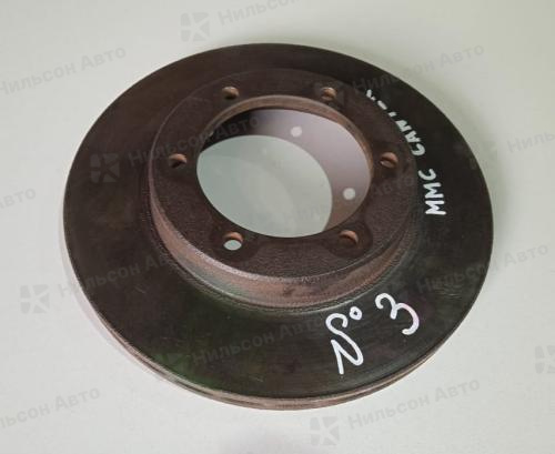 Диск тормозной MMC CANTER, FB500, на 6 шпилек, диаметр 266 мм, высота кромки 26 мм, толщина 20 , б/у