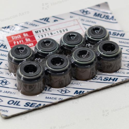 Маслосъемные колпачки HINO PROFIA F20C, F21C, MUSASHI (комплект 8 шт)