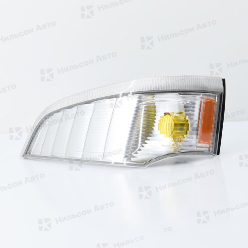 Поворот передний MITSUBISHI CANTER, FE85, c 2003, левый, (белый/над фарой), Nilson Auto Parts
